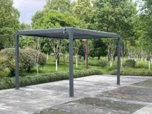 Pérgola con persianas para exteriores de 10 'x 13', cenador impermeable de aluminio, refugio parasol para Patio, paneles de techo ajustables, jardín JD3650 - Product Image 6