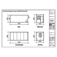XH Maisons en conteneur pliable simple à paquet plat personnalisé Maisons pliantes préfabriquées Maison en conteneur