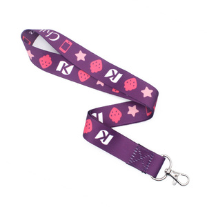 Cordon de cou amovible pour téléphone portable, style long, large bande en polyester, motif personnalisé, lanière à crochet unisexe - Product Image 3