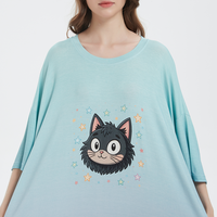Robe de nuit de luxe pour femmes, fabrication chinoise, vente en gros, chemise de nuit fantaisie, surdimensionnée, en molleton de bambou premium, respirante, séchage rapide