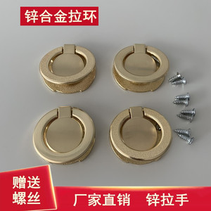 Huayi <b>Parts</b> Y3 Zinc Alloy Cabinet Handle Copper Brushed Modern Minimalist Drawer Pull 34mm Hole Spacing - Product Image 3