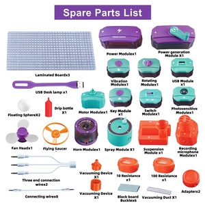 Samtoy 45Pcs Giáo Dục Gốc Trẻ Em Logic Bảng Liên Kết Mạch Dễ Dàng Lắp Ráp Thí Nghiệm Khoa Học Đồ Chơi Điện Tử Xây Dựng Khối - Product Image 5