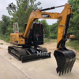 Excavateur Sany SY75 d'occasion à vendre Mini pelleteuse d'occasion avec moteur Isuzu Kawasaki Valve hydraulique durable et bon marché - Product Image 3