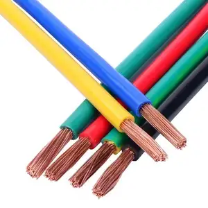 Flexible Soft Electrical Power Cable RV RVV Copper 0.5mm 0.75mm 1mm 1.5mm 2mm 2.5mm 4mm 6mm OEM Insulated wire cables housed