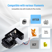 Kit d'engrenages pour imprimante 3D en acier nano-durci amélioré, roue motrice à cinq voies CFS, résistant à l'usure, pour Creality K2 Plus Combo