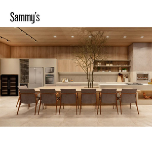 Cao cấp tùy chỉnh óc chó rắn gỗ Modular tủ bếp tường với vòi nước Phụ kiện phổ biến cho thạch anh hoặc đá cẩm thạch bàn - Product Image 4