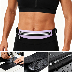 Pak pinggang tahan air OEM & ODM pemegang botol nilon lipat tas sabuk lari untuk mendaki olahraga bersepeda - Product Image 6