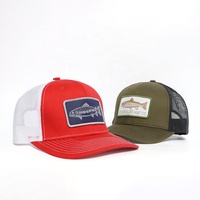 Casquette Trucker 112 pour Hommes, Style Vintage Américain, avec Dos en Maille Respirante, Réglable, Patch Personnalisé, pour la Pêche en Extérieur, Vente en Gros