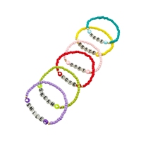 Lichtgevende liefdesbrief initialen kralen armband gloeit in het donker glazen zaadkraal cadeau voor meisjes Valentijnsdag jubileum religieus