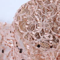 Offre Spéciale perles paillettes paillettes maille tissu fleur dentelle broderie paillettes tissu avec perles pour robe