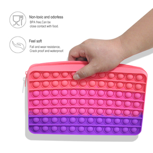 Estuche de Silicona para Lápices con Diseño de Burbujas, Estuche de Gran Capacidad, Portátil, para la Escuela, Bolsa para Lápices con Cierre - Product Image 2