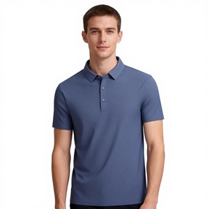 Camiseta Deportiva Personalizada para Hombre, Camiseta de Golf, Camisetas Deportivas Casuales, Transpirables, de Nailon y Elastano para el Cuello, 220 g, Deportiva, Lisa - Product Image 1