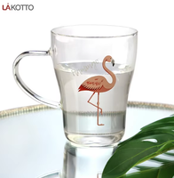 Gobelet à boisson en verre borosilicate de haute qualité, tasse à café avec poignée, soufflé à la main, compatible micro-ondes et lave-vaisselle