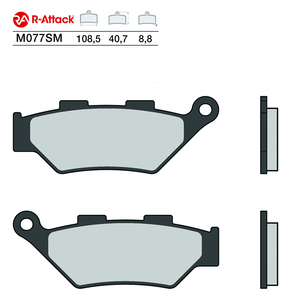 Plaquettes de frein moto R-Attack M077SM, couleur cuivre, sinterisées, avant - Product Image 1