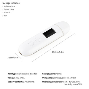 Portable Digital Skin Analyzer for Moisture, Oil, Elasticity, Fluorescence and Skin Age Testing - Product Image 6