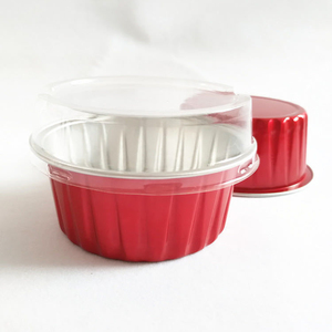 Round Aluminum Foil Pans with Clear Lids | Disposable Containers with Straight Walls for Storing Baking round cake tin box