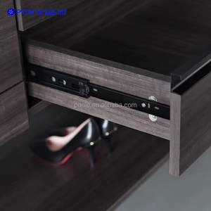 Итальянский настенный шкаф-купе из искусственного дерева, роскошный, современный, белый/черный, экономия пространства, 2,4 м, для дома - Product Image 4