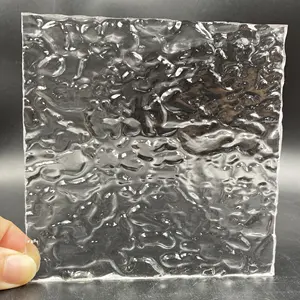 Экструдированный акриловый лист с каменной текстурой/прозрачная каменная текстура, пластиковая доска/Нестандартная струящаяся вода Rpple PMMA
