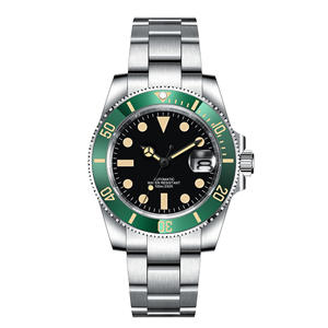 นาฬิกาข้อมือผู้ชายแบบอัตโนมัติ สแตนเลสสตีล คุณภาพสวิส รับทำโลโก้ตามสั่ง พร้อมพรายน้ำ กันน้ำ - Product Image 5