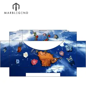 FFM定制设计的游泳池蓝色玻璃马赛克瓷砖图案