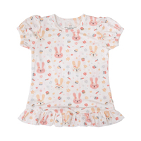 Nouveautés Mode de haute qualité Offre Spéciale douane d'usine Robes confortables pour bébés filles en bambou et spandex à manches courtes