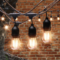 Tira de luces led con Wifi para decoración navideña, tira de luces LED con filamento, a prueba de agua IP65