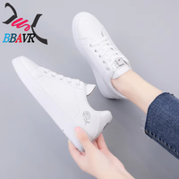 Xuanhui Fashion Baskets basses pour femme, blanches, décontractées, pour le sport et le skateboard en extérieur