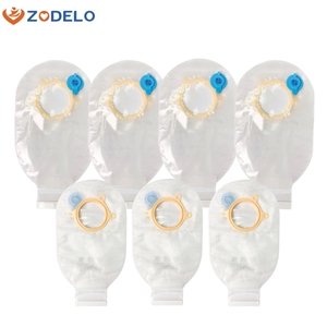 Two-Piece Transparent Colostomy <strong>Ostomy</strong> Bag With Baseplate Medical Consumables Product - Product Image 1