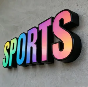 Letrero <span class=keywords><strong>de</strong></span> Letras con Iluminación Frontal LED RGB 3D Personalizado, Letras Iluminadas <span class=keywords><strong>de</strong></span> Colores <span class=keywords><strong>de</strong></span> Ensueño para Decoración <span class=keywords><strong>de</strong></span> Bares, Clubes <span class=keywords><strong>y</strong></span> Negocios, Letrero Acrílico con Iluminación Frontal - Product Image 1
