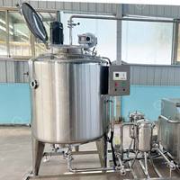 Mini pasteurisateur 200L pour jus de fruits et lait, machine de pasteurisation avec pompe automatique, haute précision, acier inoxydable