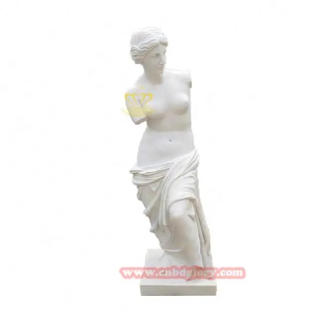Famous decoration design stone crafts art Sculpture naked Marble Venus Statue