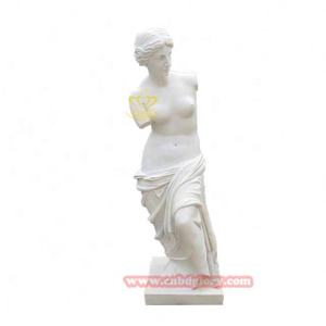 Famosa estatua de <span class=keywords><strong>Venus</strong></span> de mármol tallada a mano, estilo de diseño occidental para decoración de jardín, artesanía de piedra Natural, escultura artística - Product Image 1