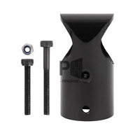 Conector de trípode en T del tren de aterrizaje de aleación de aluminio CNC y adaptador de tubo de fibra de carbono de 16mm/20mm para piezas de drones UAV agrícolas OEM