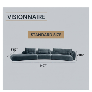 Modern Italian Square L-Shape Extendable Modular Premium Luxury <b>Sofa</b> Set Flannel - Product Image 2