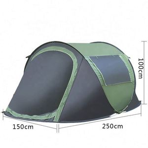 Carpa de Camping en Forma de Bote Optimizada - Para 3-4 Personas, Impermeable, con Protección UV, Fácil de Instalar, Refugio para Exteriores - Product Image 4