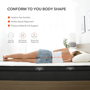 Nệm Giường Lò Xo Có Túi Nén Cuộn Trong Hộp Nệm Đôi Cỡ Queen King Cuộn Và Đệm Hỗn Hợp Xốp - Product Image 4