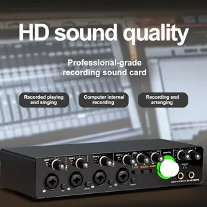 RMD44 Wireless Audio Sound Card Adjustable Voice Multiple Sound Effects for Podcast <strong>Recording</strong> and Music <strong>Instrument</strong> - Product Image 6