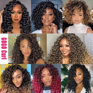 Extensiones de Cabello Sintético Gogo Curl, Fibra de Alta Temperatura, Fibra Premium para Trenzas de Ganchillo, para Mujeres Negras, Cabello Rizado con Ondas de Playa - Product Image 4