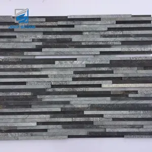 Joiit Stone Factory rivestimento murale personalizzato di alta qualità colore verde nero piccola striscia cultura pietra