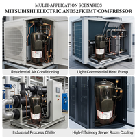 Compresseur frigorifique scroll ANB52FKEMT pour R410a, marque Mitsubishi, en cuivre, application pièces de réfrigération Guangdong
