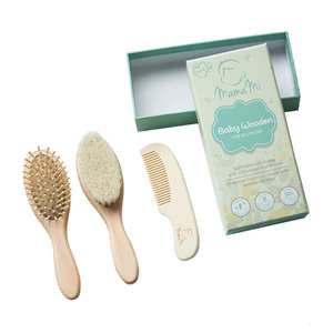 Commercio all'ingrosso personalizzato Logo vendita calda di bambù spazzola per capelli di capra Set di pennelli per bambini - Product Image 2