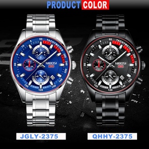 Reloj Cronógrafo de Cuarzo para Hombre, Modelo 2375, Dorado, de Lujo, con Correa de Acero Inoxidable, Resistente al Agua 3BAR, Completo - Product Image 6