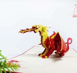 <span class=keywords><strong>Carte</strong></span> pop-up 3D <span class=keywords><strong>Dragon</strong></span> cracheur <span class=keywords><strong>de</strong></span> feu, dinosaure en papier rouge créatif, <span class=keywords><strong>carte</strong></span> d'anniversaire et <span class=keywords><strong>de</strong></span> Noël faite à la main pour garçons, thème aventure - Product Image 2