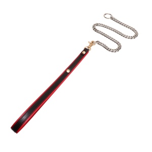 20.86-inch <b>Leather</b> Handle Chain Leash for Sex Collar Choker Necklace BDSM Restraint Sex Toys Leashes for Couple Bondage Flirting - Product Image 2