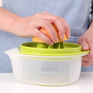 Manual Citrus Juicer Portable Lemon Orange Squeezer With Storage Container Household Fruit <b>Juice</b> <b>Extractor</b> - Product Image 5