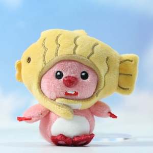 Jouet en peluche dessin animé mignon <span class=keywords><strong>castor</strong></span> Taiyaki poupée cadeau d'anniversaire kawaii rose <span class=keywords><strong>castor</strong></span> peluche porte-clés jouet sac pendentif à breloque - Product Image 2