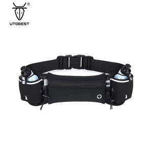 Custom Logo Neopreen Sport Hardloop Waterfles Houder Waterdicht Grappig Zakje Outdoor Wandelen Heuptas Twee 170Ml Flessen Riem - Product Image 1