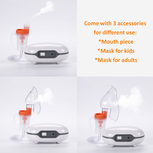 Fitconn Round Shape Medical Grade Mini Mist <strong>Machine</strong> Kids Adults Cough Asthma Inhaler DC Compressor <strong>Nebulizer</strong> With <strong>Mask</strong> - Product Image 6
