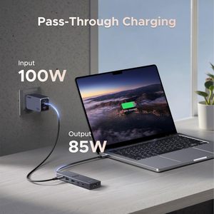 UGREEN-<span class=keywords><strong>Hub</strong></span> Revodok Pro para MacBook, 6 en 1, 3,2, 10Gbps, <span class=keywords><strong>USB</strong></span> <span class=keywords><strong>C</strong></span>, 3,2, 4K, 60Hz, 6 en 1, 12 V, 12 V, 12 V - Product Image 5