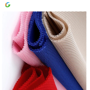 <span class=keywords><strong>Tissu</strong></span> en maille hexagonale 3D en polyester 100% doré - Product Image 3